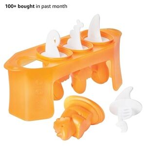 Tovolo Orange Dinosaur Ice Pop Molds